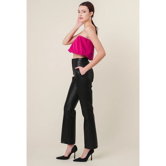 NWT! Line & Dot Reina Vegan Leather Chic Pants - Size Small - Picture 8 of 15